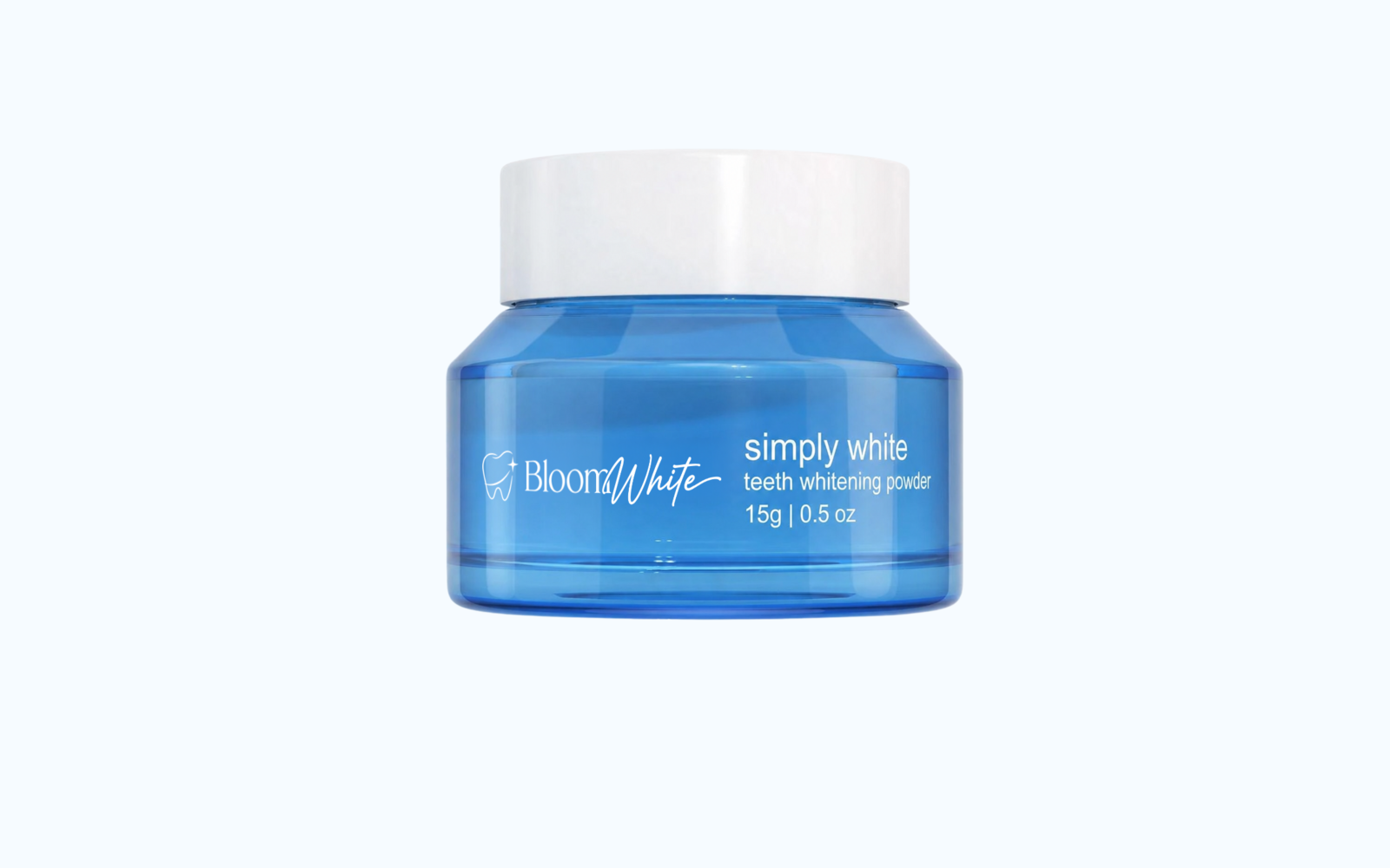 Bloom White Whitening Powder 15g blue jar packshot